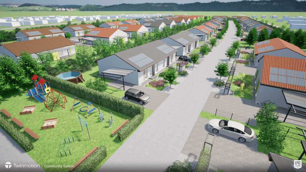 Hajdúböszörmény Lakópark látványterv