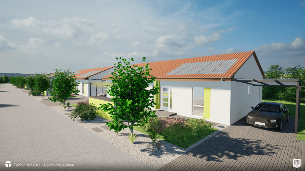 Hajdúböszörmény Lakópark látványterv