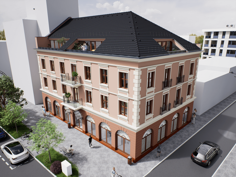 Kossuth Residence látványterv